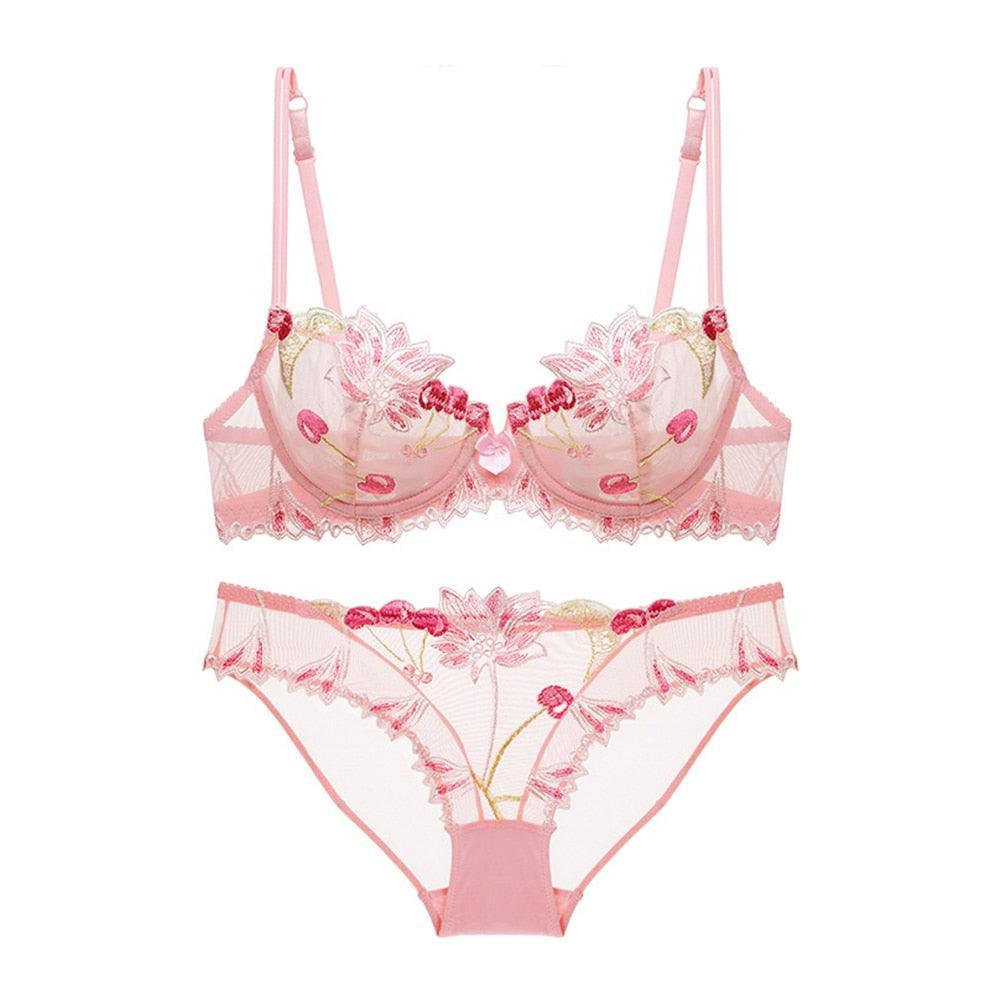 Lingerie reggiseno & slip in pizzo floreale da donna - lingerie ATREND