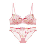 Lingerie reggiseno & slip in pizzo floreale da donna - lingerie ATREND