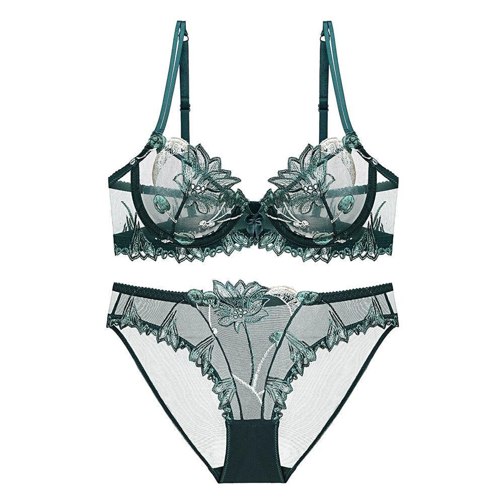 Lingerie reggiseno & slip in pizzo floreale da donna - lingerie ATREND
