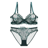 Lingerie reggiseno & slip in pizzo floreale da donna - lingerie ATREND