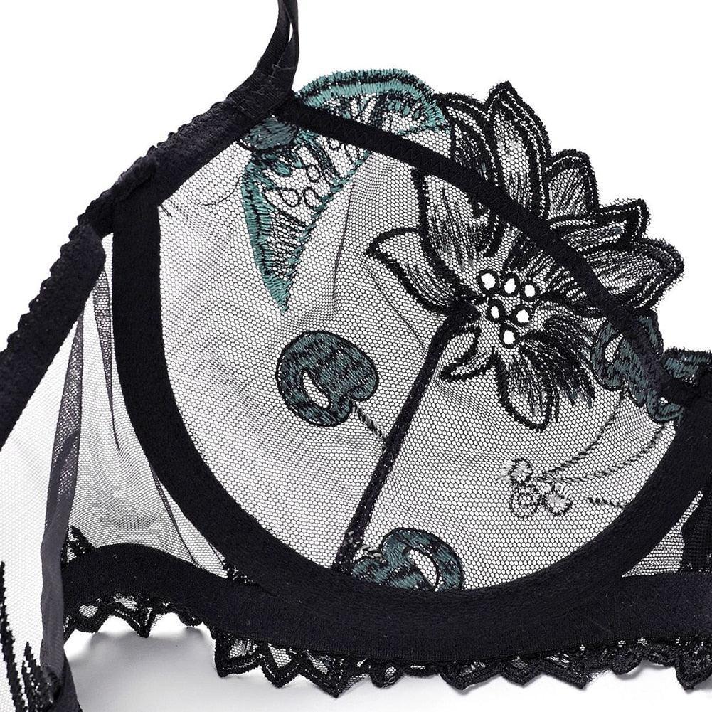 Lingerie reggiseno & slip in pizzo floreale da donna - lingerie ATREND