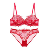 Lingerie reggiseno & slip in pizzo floreale da donna - lingerie ATREND