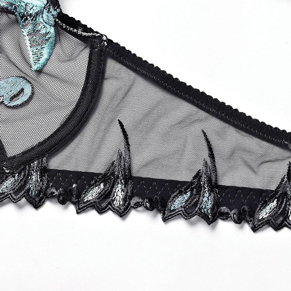 Lingerie reggiseno & slip in pizzo floreale da donna - lingerie ATREND