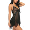 Lingerie sexy abito patchwork trasparente da donna ATREND