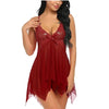 Lingerie sexy abito patchwork trasparente da donna ATREND