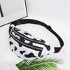Marsupio casual multitasche con stampa bianco e nero da donna ATREND