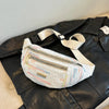 Marsupio multitasche in stoffa con cuciture colorate da donna ATREND