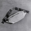 Marsupio uomo casual alla moda con motivo geometrico chiusura a clip ATREND