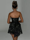 Mini abito a fascia con brillantini tulle e fiocco da donna ATREND