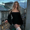 Mini abito a maniche lunghe a sbuffo da donna ATREND