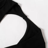 Mini abito a trapezio con scollo a V scavato da donna ATREND