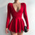 Mini abito a trapezio con scollo a V scavato da donna ATREND