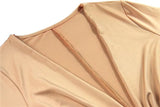 Mini abito aderente a maniche lunghe con scollatura da donna ATREND