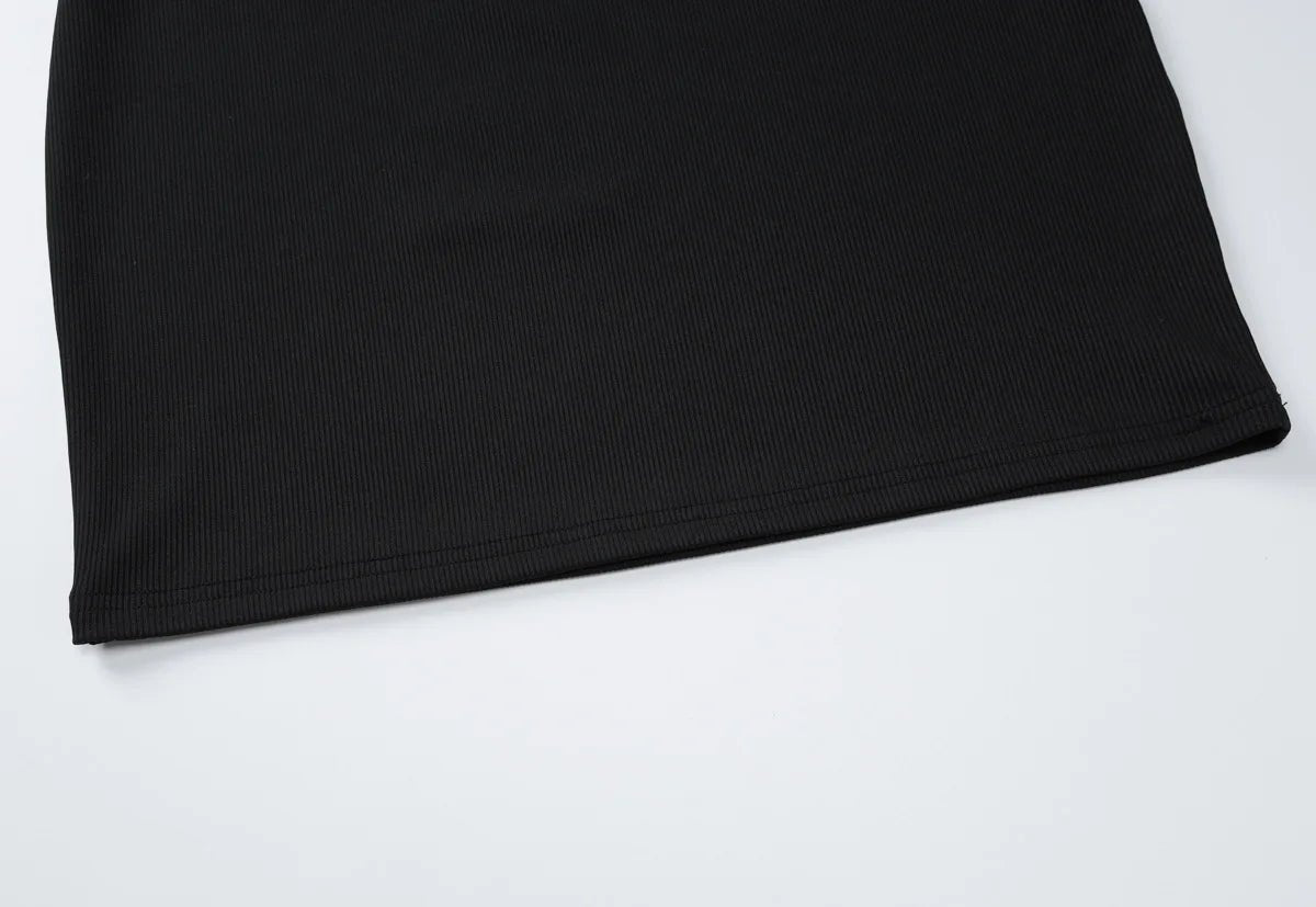 Mini abito casual aderente a maniche lunghe da donna ATREND