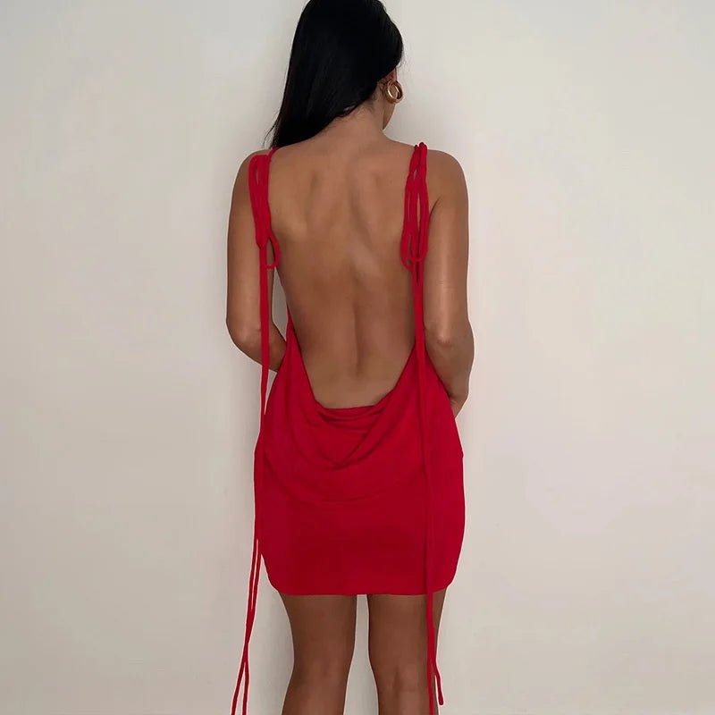 Mini abito casual scavato da donna - Abiti ATREND