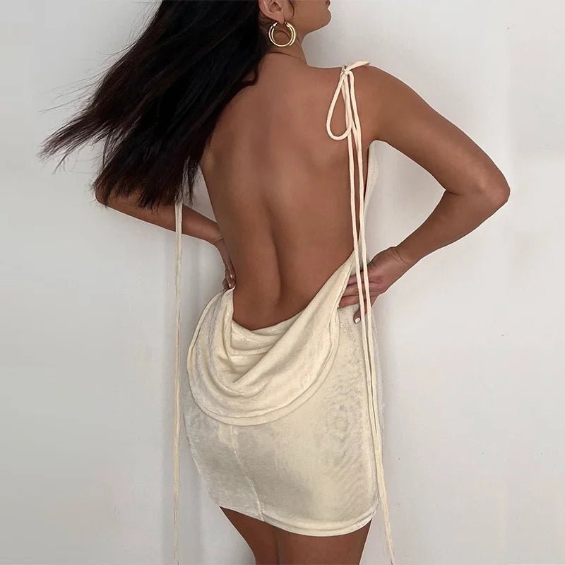 Mini abito casual scavato da donna - Abiti ATREND