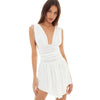 Mini abito casual senza maniche con scollo a v profondo da donna ATREND