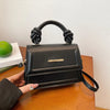 Mini borsa a mano con manico intrecciato e tracolla in pelle PU da donna ATREND