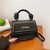 Mini borsa a mano con manico intrecciato e tracolla in pelle PU da donna ATREND