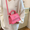 Mini borsa a mano con manico intrecciato e tracolla in pelle PU da donna ATREND