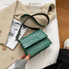 Mini borsa a tracolla in pelle PU crocodile da donna ATREND