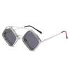 Occhiali da sole da uomo Steampunk retrò con montatura cavas in metallo UV400 ATREND