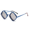 Occhiali da sole da uomo Steampunk retrò con montatura cavas in metallo UV400 ATREND