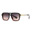 Occhiali da sole Double Bridges Square gradiente UV400 da uomo ATREND