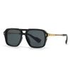 Occhiali da sole Double Bridges Square gradiente UV400 da uomo ATREND