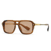 Occhiali da sole Double Bridges Square gradiente UV400 da uomo ATREND