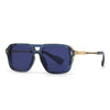 Occhiali da sole Double Bridges Square gradiente UV400 da uomo ATREND