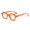 Occhiali da sole geometrici bicolor con lenti chiare o scure unisex ATREND