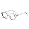 Occhiali da sole geometrici bicolor con lenti chiare o scure unisex ATREND