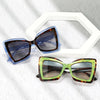 Occhiali da sole geometrici oversize bicolor da donna ATREND