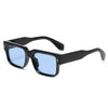 Occhiali da sole quadrati bicolor con lenti chiare o scure unisex ATREND