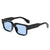 Occhiali da sole quadrati bicolor con lenti chiare o scure unisex ATREND