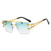 Occhiali da sole senza montatura in metallo unisex ATREND