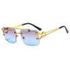 Occhiali da sole senza montatura in metallo unisex ATREND
