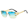 Occhiali da sole senza montatura in metallo unisex ATREND