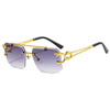 Occhiali da sole senza montatura in metallo unisex ATREND