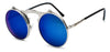 Occhiali da sole unisex Steampunk pieghevoli rotondi lenti UV400 ATREND