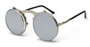 Occhiali da sole unisex Steampunk pieghevoli rotondi lenti UV400 ATREND