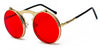 Occhiali da sole unisex Steampunk pieghevoli rotondi lenti UV400 ATREND