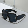 Occhiali da sole UV400 unisex quadrati oversize rivetti retrò con lenti laterali ATREND