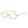 Occhiali da sole vintage bicolor con lenti chiare o scure colorate unisex ATREND
