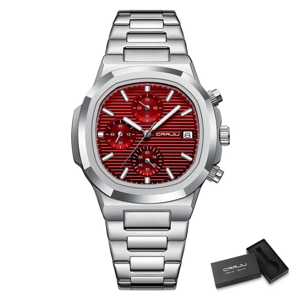 Orologio da polso casual al quarzo in acciaio impermeabile da uomo - Orologio uomo ATREND