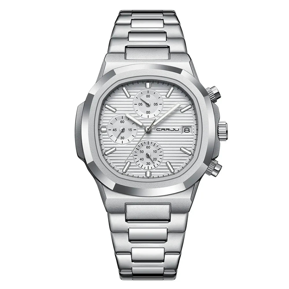 Orologio da polso casual al quarzo in acciaio impermeabile da uomo - Orologio uomo ATREND