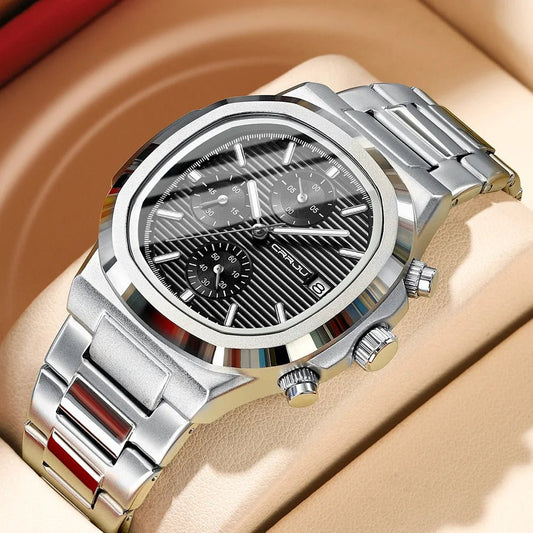 Orologio da polso casual al quarzo in acciaio impermeabile da uomo - Orologio uomo ATREND