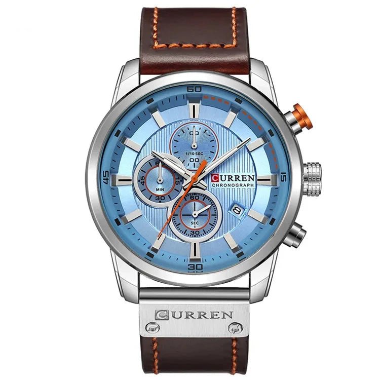 Orologio da polso casual conturino in pelle PU da uomo - Orologio uomo ATREND