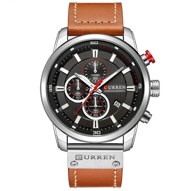 Orologio da polso casual conturino in pelle PU da uomo - Orologio uomo ATREND